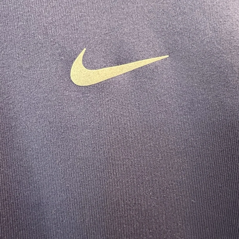 Nike Pullover Women's Large Quarter Zip‎ Long Sleeve Dri-Fit Purple Running Top